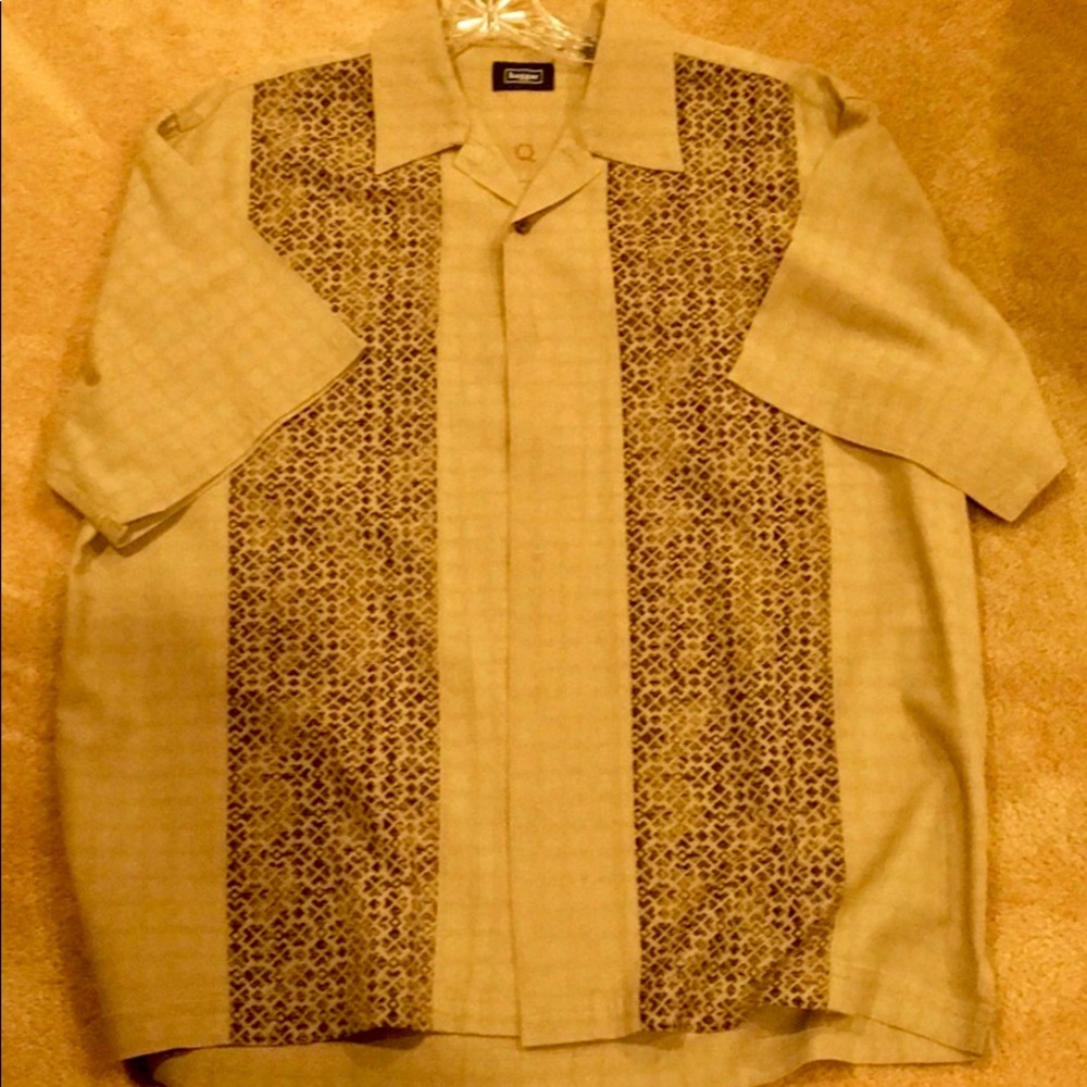 Man’s silk shirt